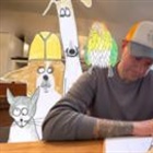 'Rubbish' animal artist raises £500k for charity