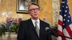 What is Developed Vetting security clearance at centre of Mandelson row?