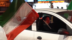 Watch: Iranians gather in Tehran following ceasefire announcement