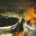 Watch: Fire damages roof of Rio's Olympic velodrome