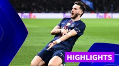 Dominant PSG beat Liverpool in quarter-final first leg 