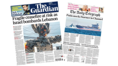 The Papers: 'Fragile ceasefire at risk' and 'Putin mocks Starmer'
