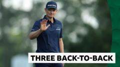 Trio of birdies send Rose to the top of the leaderboard