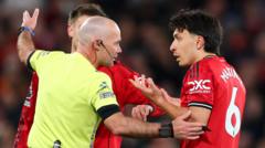 Man Utd's Martinez sent off for hair-pull against Leeds